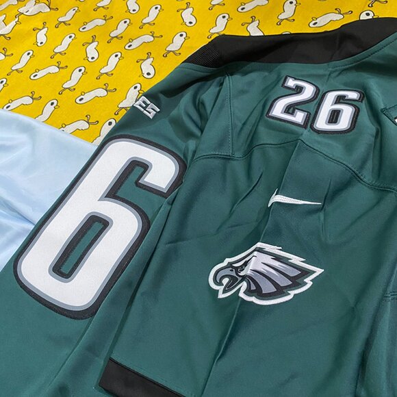 NFL Philadelphia Eagles Saquon Barkley #26 Green Jersey - Picture 6 of 8